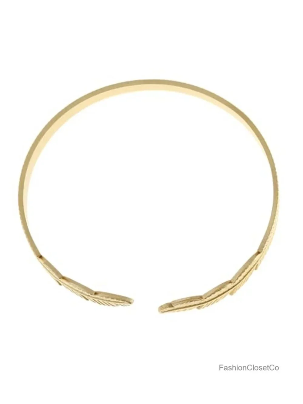 Gold Plated Open Cuff Bangle Bracelet for Women Adjustable Stackable